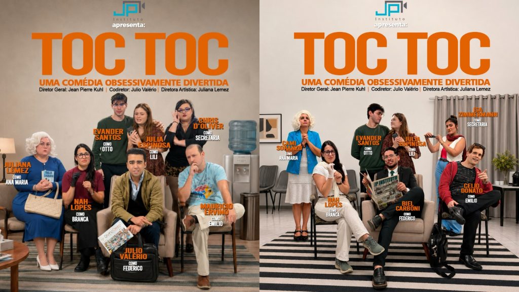 Peça “TOC TOC” estreia em Balneário Camboriú com entrada gratuita e humor que aborda saúde mental